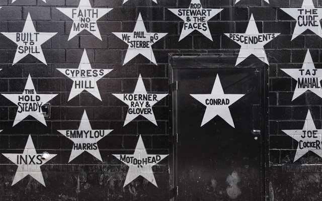Wall outside First Avenue in Minneapolis